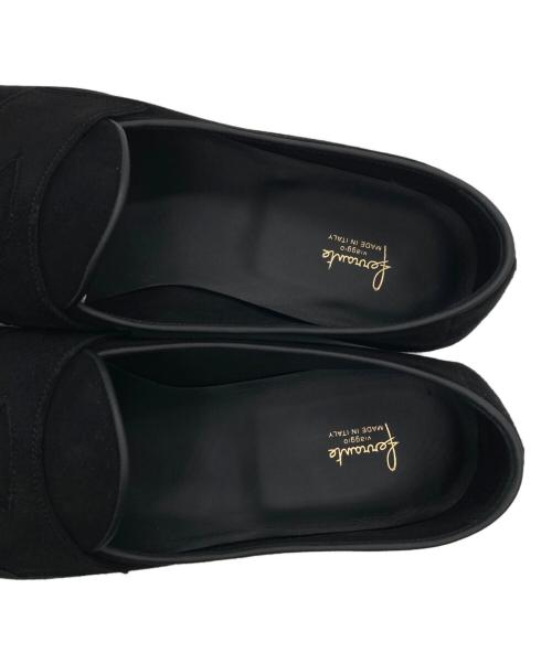 Ferrante（フェランテ）Ferrante (フェランテ) VIENNA スウェードローファー ブラック サイズ:SIZE 43の古着・服飾アイテム