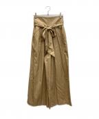 Mame Kurogouchiマメクロゴウチ）の古着「タックワイドパンツ」｜ベージュ