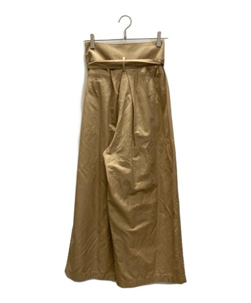 Mame Kurogouchi（マメクロゴウチ）mame kurogouchi (マメクロゴウチ) タックワイドパンツ ベージュ サイズ:SIZE 1の古着・服飾アイテム