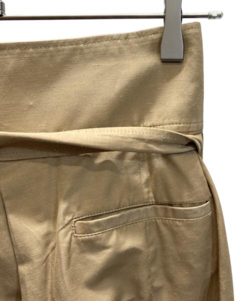 Mame Kurogouchi（マメクロゴウチ）mame kurogouchi (マメクロゴウチ) タックワイドパンツ ベージュ サイズ:SIZE 1の古着・服飾アイテム