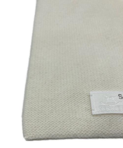HERMES（エルメス）HERMES (エルメス) カシミヤマフラーストール ホワイト サイズ:下記参照の古着・服飾アイテム