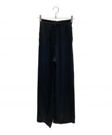 MM6 Maison Margiela（エムエムシックスメゾンマルジェラ）の古着「ワイドパンツ」｜ブラック