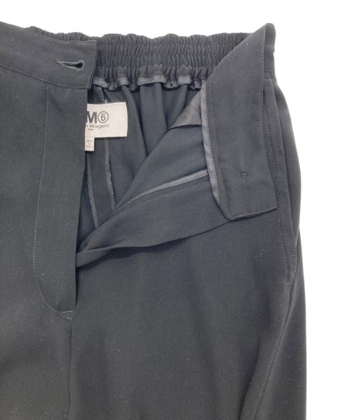 MM6 Maison Margiela（エムエムシックスメゾンマルジェラ）MM6 Maison Margiela (エムエムシックスメゾンマルジェラ) ワイドパンツ ブラック サイズ:SIZE 36の古着・服飾アイテム