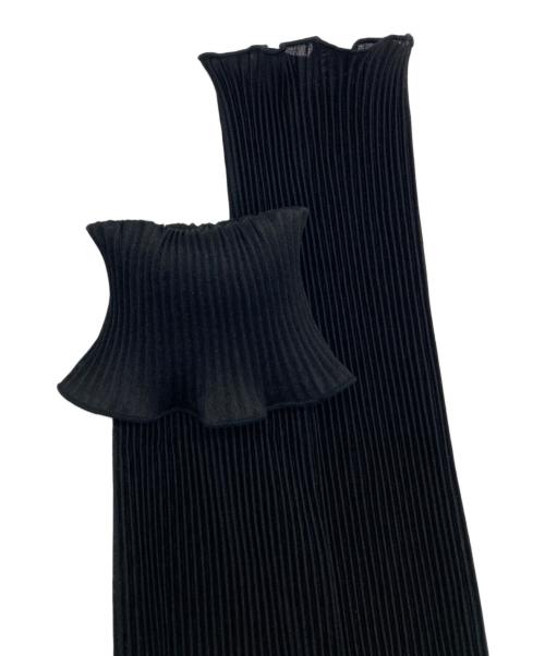 todo kotohayokozawa（トゥードゥー コトハヨコザワ）todo kotohayokozawa (トゥードゥー コトハヨコザワ) プリーツカーディガン ブラック サイズ:下記参照の古着・服飾アイテム