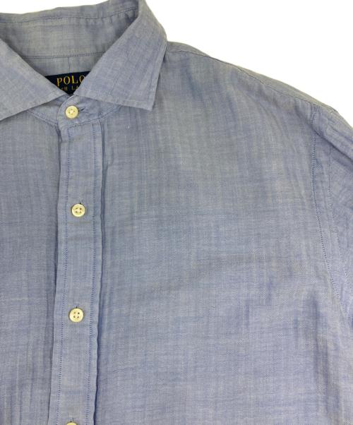 POLO RALPH LAUREN（ポロ・ラルフローレン）POLO RALPH LAUREN (ポロ・ラルフローレン) ボタンダウンシャツ ブルー サイズ:16の古着・服飾アイテム