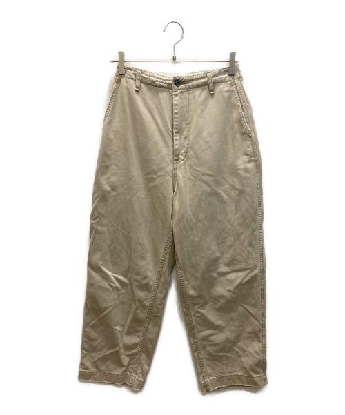 JOHNBULL（ジョンブル）JOHNBULL (ジョンブル) ユーズド加工チノトラウザー ベージュ サイズ:Sの古着・服飾アイテム
