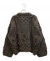 caveza rosso (カベサ ロッソ) パッチワークライクハンドニットトップス ブラウン サイズ:F：18000円
