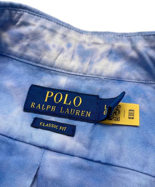 POLO RALPH LAUREN（ポロ・ラルフローレン）POLO RALPH LAUREN (ポロ・ラルフローレン) タイダイオックスフォードシャツ ブルー サイズ:LGの古着・服飾アイテム