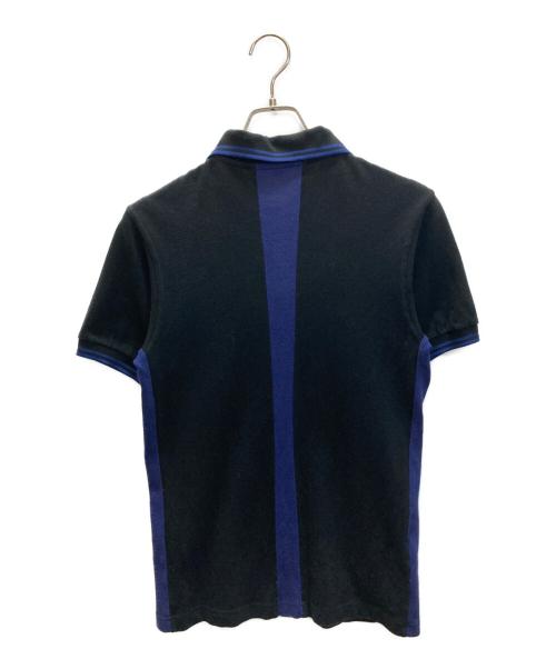 FRED PERRY（フレッドペリー）FRED PERRY (フレッドペリー) COMME des GARCONS SHIRT (コムデギャルソンシャツ) ポロシャツ ブラック×ブルー サイズ:XSの古着・服飾アイテム