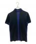 FRED PERRY (フレッドペリー) COMME des GARCONS SHIRT (コムデギャルソンシャツ) ポロシャツ ブラック×ブルー サイズ:XS：6000円