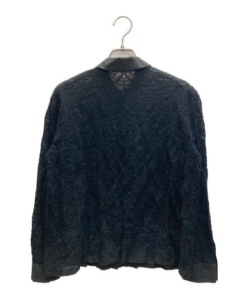 mina perhonen（ミナ ペルホネン）mina perhonen (ミナ ペルホネン) felice 刺繍シルクシャツ ブラック サイズ:SIZE 38の古着・服飾アイテム