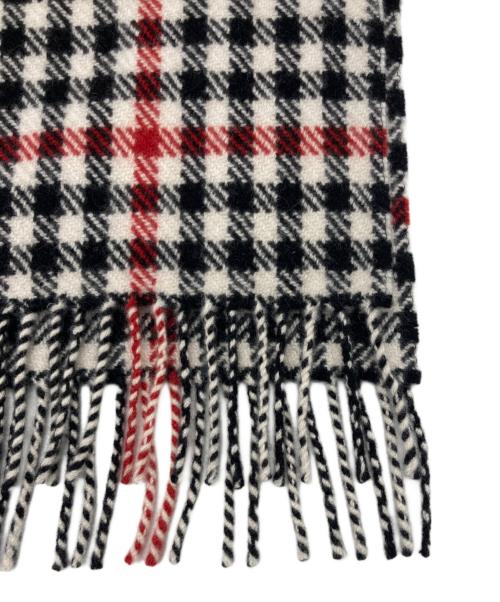 JOSHUA ELLIS（ジョシュア エリス）Joshua Ellis (ジョシュア エリス) カシミヤタータンチェックマフラー ブラック×ベージュ サイズ:下記参照の古着・服飾アイテム