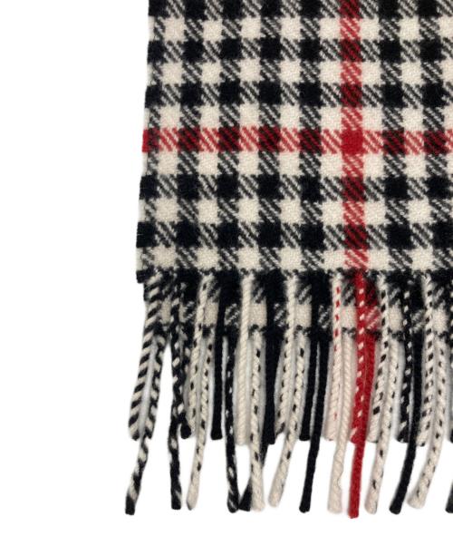 JOSHUA ELLIS（ジョシュア エリス）Joshua Ellis (ジョシュア エリス) カシミヤタータンチェックマフラー ブラック×ベージュ サイズ:下記参照の古着・服飾アイテム
