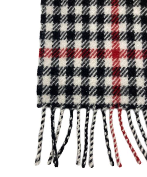 JOSHUA ELLIS（ジョシュア エリス）Joshua Ellis (ジョシュア エリス) カシミヤタータンチェックマフラー ブラック×ベージュ サイズ:下記参照の古着・服飾アイテム