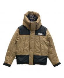 FIRST DOWN（ファーストダウン）の古着「ラップダウンパーカー / WRAP DOWN PARKA」｜ベージュ×ブラック