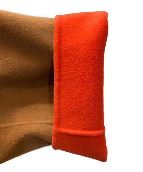 UNITED ARROWS（ユナイテッドアローズ）UNITED ARROWS (ユナイテッドアローズ) バイカラー リバー ミドルコート ブラウン×オレンジ サイズ:SIZE 36の古着・服飾アイテム