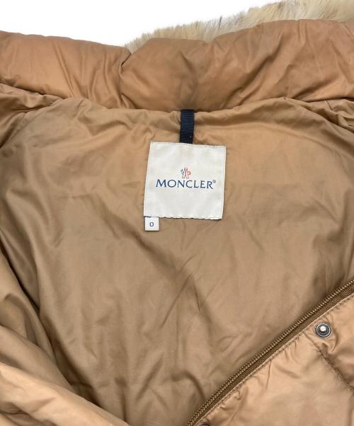 MONCLER（モンクレール）MONCLER (モンクレール) ダウンコート ブラウン サイズ:SIZE 0の古着・服飾アイテム