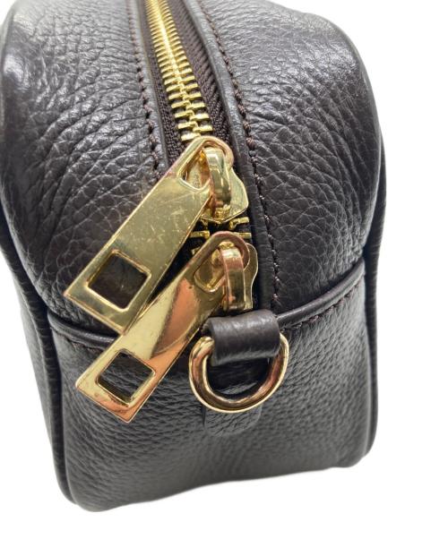 CHRISTIAN VILLA（クリスチャンヴィラ）CHRISTIAN VILLA (クリスチャンヴィラ) スクエアボストンショルダーバッグ ブラウンの古着・服飾アイテム