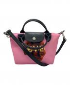 LONGCHAMP×TOILET PAPERロンシャン×トイレットペーパー）の古着「ショルダーバッグ」｜ピンク