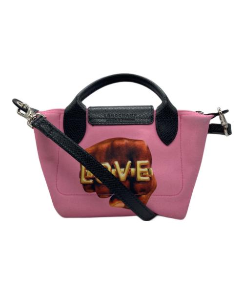 LONGCHAMP（ロンシャン）LONGCHAMP (ロンシャン) TOILET PAPER (トイレットペーパー) ショルダーバッグ ピンクの古着・服飾アイテム