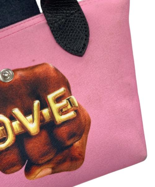 LONGCHAMP（ロンシャン）LONGCHAMP (ロンシャン) TOILET PAPER (トイレットペーパー) ショルダーバッグ ピンクの古着・服飾アイテム