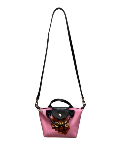 LONGCHAMP（ロンシャン）LONGCHAMP (ロンシャン) TOILET PAPER (トイレットペーパー) ショルダーバッグ ピンクの古着・服飾アイテム