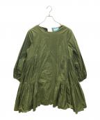 merlette×TOMORROW LANDマーレット×トゥモローランド）の古着「SOLIMAN DRESS」｜グリーン