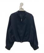 UNITED ARROWSユナイテッドアローズ）の古着「COMFY ノーカラー ジップアップ ジャケット」｜ネイビー