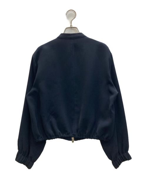 UNITED ARROWS（ユナイテッドアローズ）UNITED ARROWS (ユナイテッドアローズ) COMFY ノーカラー ジップアップ ジャケット ネイビー サイズ:SIZE 38の古着・服飾アイテム