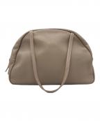 deux Cドゥ セー）の古着「レザーボストンバッグ」｜ベージュ