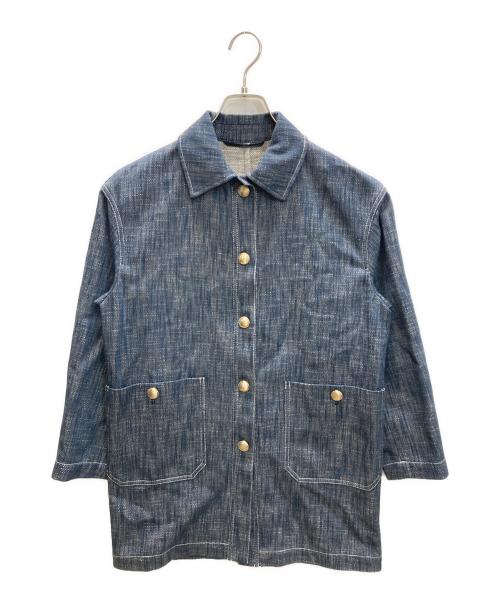 Max Mara Studio（マックスマーラ ストゥディオ）MAX MARA STUDIO (マックスマーラ ストゥディオ) カバーオール インディゴ サイズ:SIZE 34の古着・服飾アイテム