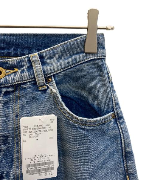 Spick and Span（スピック＆スパン）Spick and Span (スピック＆スパン) 5 1/2 BAGGY DENIM ブルー サイズ:W26 未使用品の古着・服飾アイテム