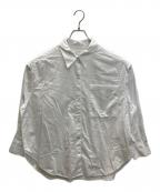 Spick and Spanスピック＆スパン）の古着「刺繍オーバーシャツ」｜ホワイト