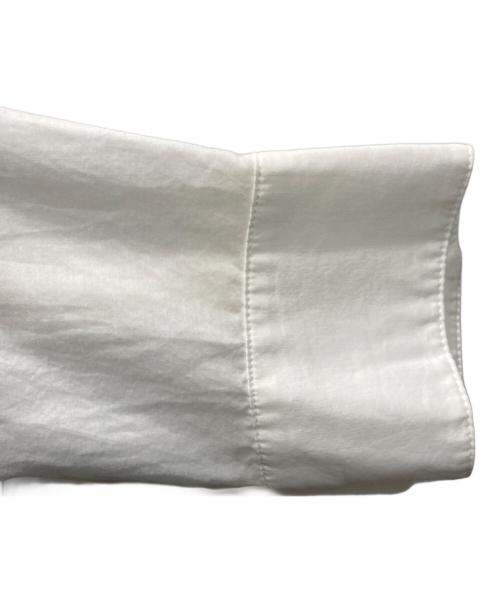 Spick and Span（スピック＆スパン）Spick and Span (スピック＆スパン) コットンシルクフロントフリルブラウス ホワイト サイズ:Free 未使用品の古着・服飾アイテム