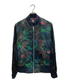 PAUL SMITH（ポールスミス）の古着「ボタニカル柄 ブルゾン」｜ブラック