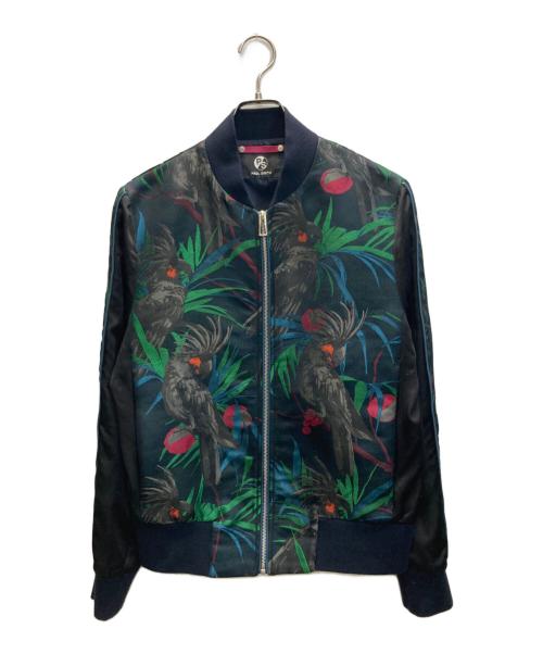 PAUL SMITH（ポールスミス）Paul Smith (ポールスミス) ボタニカル柄 ブルゾン ブラック サイズ:SIZE Mの古着・服飾アイテム