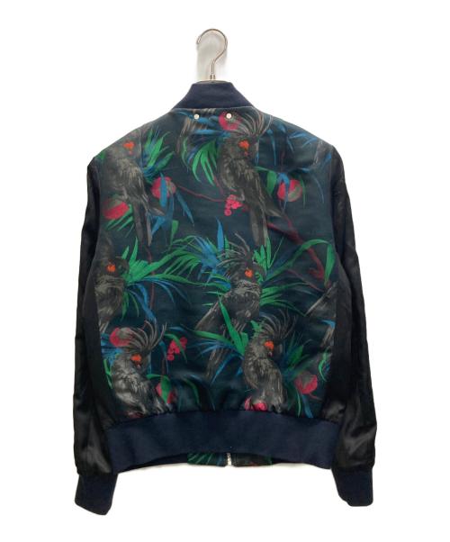 PAUL SMITH（ポールスミス）Paul Smith (ポールスミス) ボタニカル柄 ブルゾン ブラック サイズ:SIZE Mの古着・服飾アイテム