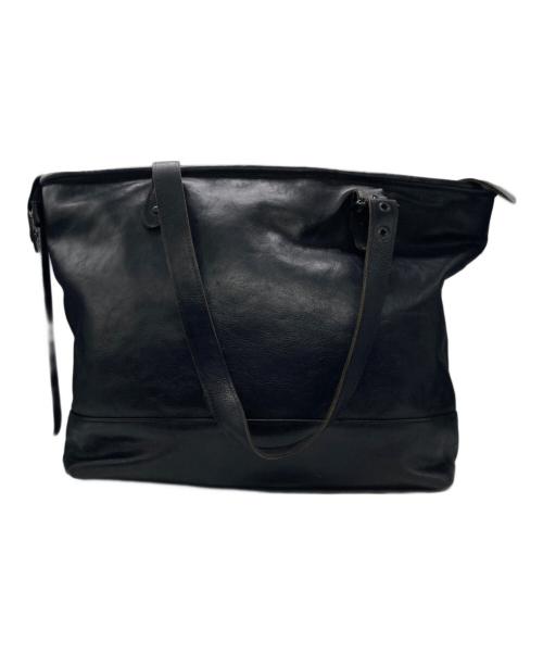 FRED PERRY（フレッドペリー）FRED PERRY (フレッドペリー) レザートートバッグ ブラックの古着・服飾アイテム