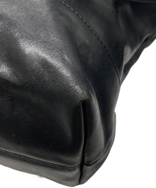 FRED PERRY（フレッドペリー）FRED PERRY (フレッドペリー) レザートートバッグ ブラックの古着・服飾アイテム