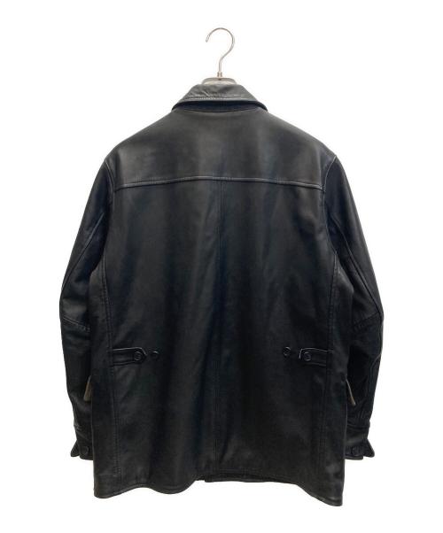 A vontade（アボンタージ）A vontade (アボンタージ) Leather Car Coat レザーカーコート ブラック サイズ:SIZE Sの古着・服飾アイテム