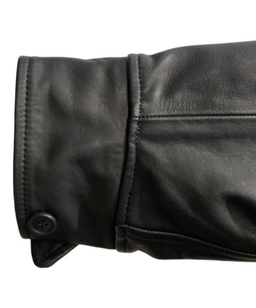 A vontade（アボンタージ）A vontade (アボンタージ) Leather Car Coat レザーカーコート ブラック サイズ:SIZE Sの古着・服飾アイテム