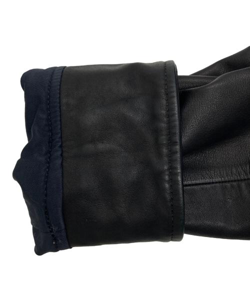 A vontade（アボンタージ）A vontade (アボンタージ) Leather Car Coat レザーカーコート ブラック サイズ:SIZE Sの古着・服飾アイテム