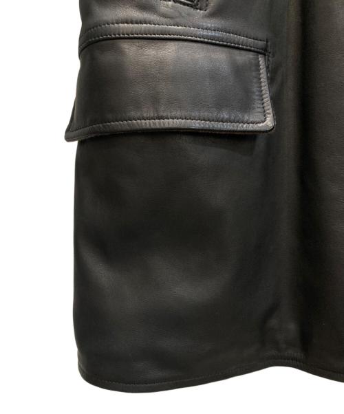 A vontade（アボンタージ）A vontade (アボンタージ) Leather Car Coat レザーカーコート ブラック サイズ:SIZE Sの古着・服飾アイテム