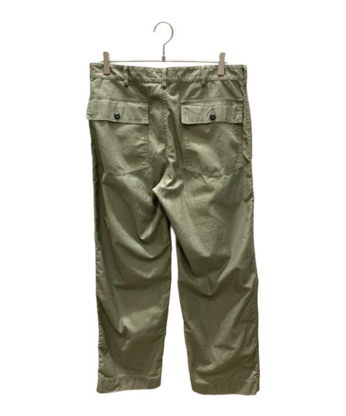UNITED ARROWS（ユナイテッドアローズ）UNITED ARROWS (ユナイテッドアローズ) オーガニックコットン バックサテン ファティーグパンツ オリーブ サイズ:SIZE XLの古着・服飾アイテム
