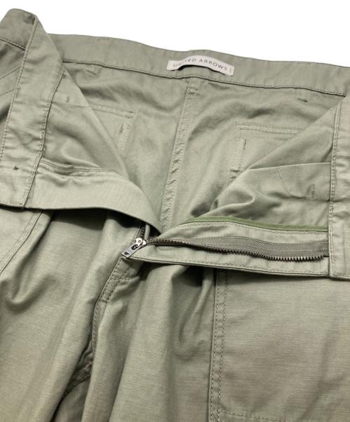 UNITED ARROWS（ユナイテッドアローズ）UNITED ARROWS (ユナイテッドアローズ) オーガニックコットン バックサテン ファティーグパンツ オリーブ サイズ:SIZE XLの古着・服飾アイテム