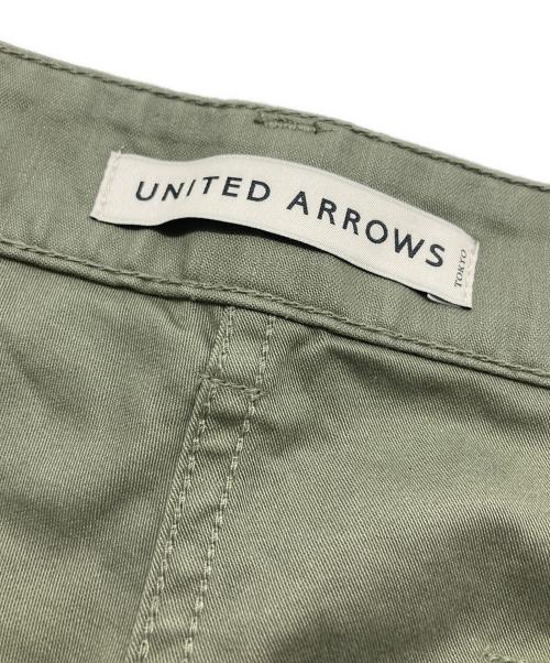 UNITED ARROWS（ユナイテッドアローズ）UNITED ARROWS (ユナイテッドアローズ) オーガニックコットン バックサテン ファティーグパンツ オリーブ サイズ:SIZE XLの古着・服飾アイテム