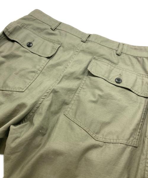 UNITED ARROWS（ユナイテッドアローズ）UNITED ARROWS (ユナイテッドアローズ) オーガニックコットン バックサテン ファティーグパンツ オリーブ サイズ:SIZE XLの古着・服飾アイテム