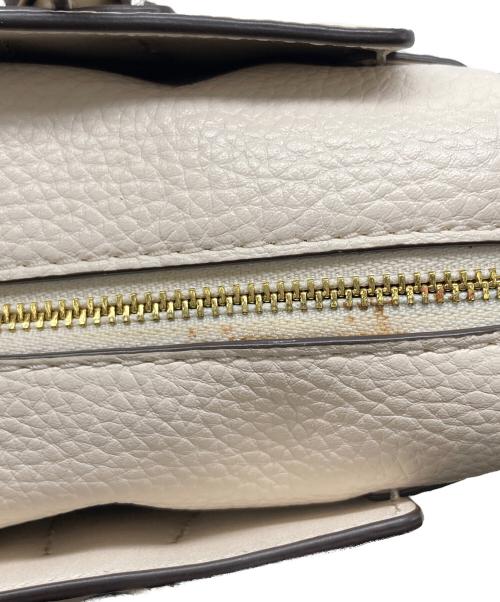 MICHAEL KORS（マイケル・コース）MICHAEL KORS (マイケル・コース) MERCER トップジップ ベルテッド サッチェル スモール 2WAYショルダーバッグ ベージュの古着・服飾アイテム