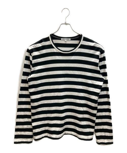 COMME des GARCONS（コムデギャルソン）COMME des GARCONS (コムデギャルソン) ボーダーカットソー ブラック×ホワイト サイズ:XXLの古着・服飾アイテム