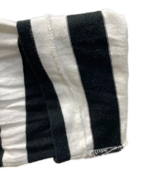 COMME des GARCONS（コムデギャルソン）COMME des GARCONS (コムデギャルソン) ボーダーカットソー ブラック×ホワイト サイズ:XXLの古着・服飾アイテム